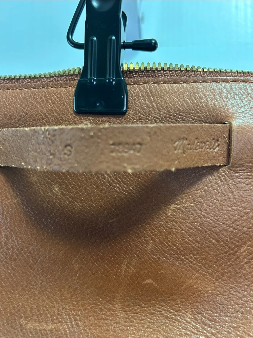 Madewell Women's Leather Belt Bag in Cognac Brown